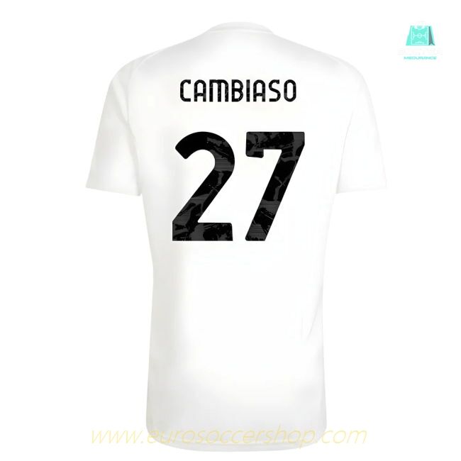 2025-2026 Juventus Training Shirt (White) (Cambiaso 27)