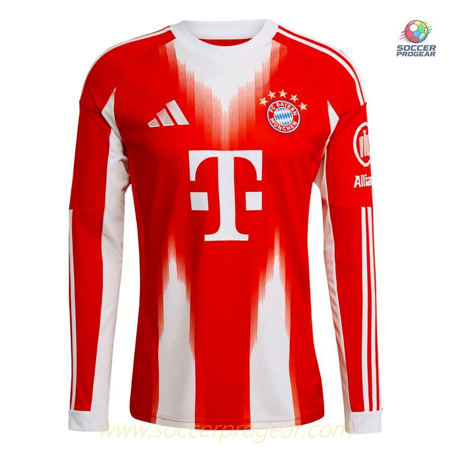 BAYERN MUNICH Replica HOME SHIRT 2025/26 Collection LONG SLEEVE