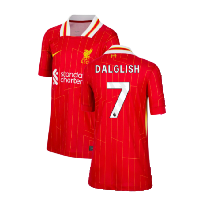 Great Deal Liverpool Dalglish 7 2024-2025 Liverpool Home Shirt (Kid...