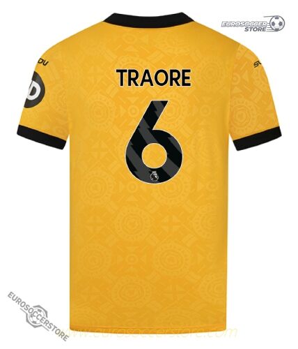 Wolverhampton Wanderers 25-26 Home Jersey with TRAORE 6 Printing