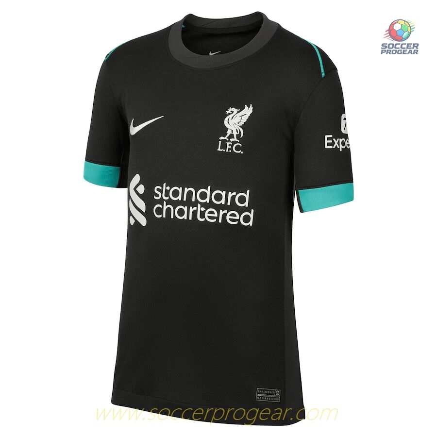 Liverpool Children Away Team Football Jersey 2024/25 Collection