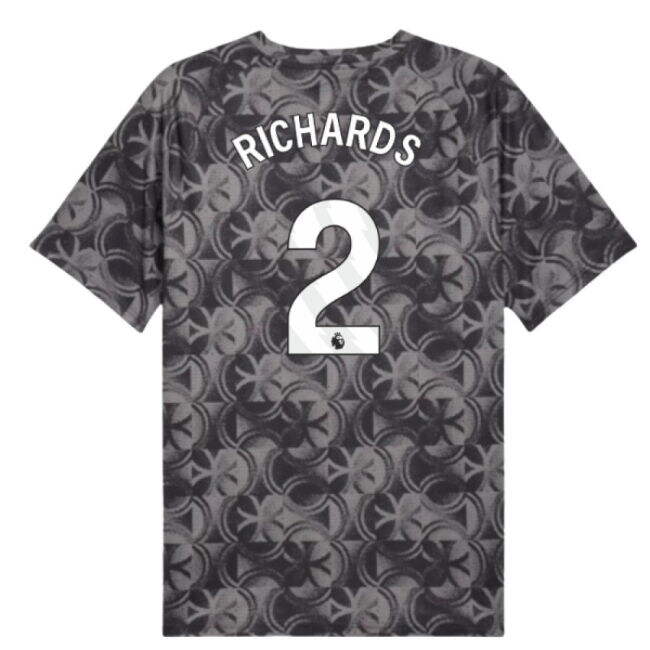 Premium Quality Football Man City Warm Up Jersey Black Richards #2...