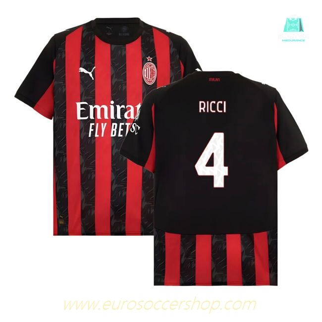 2025-2026 AC Milan Home Shirt (Ricci 4)
