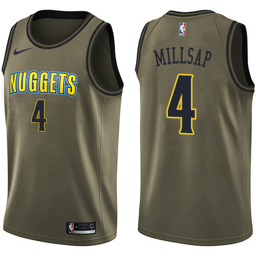 Nuggets #4 Paul Millsap Authentic 2024 Icon NBA Jersey - Green