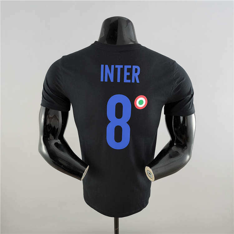 21-22 Inter Milan Champion Black T-Shirt - Official Replica 6728