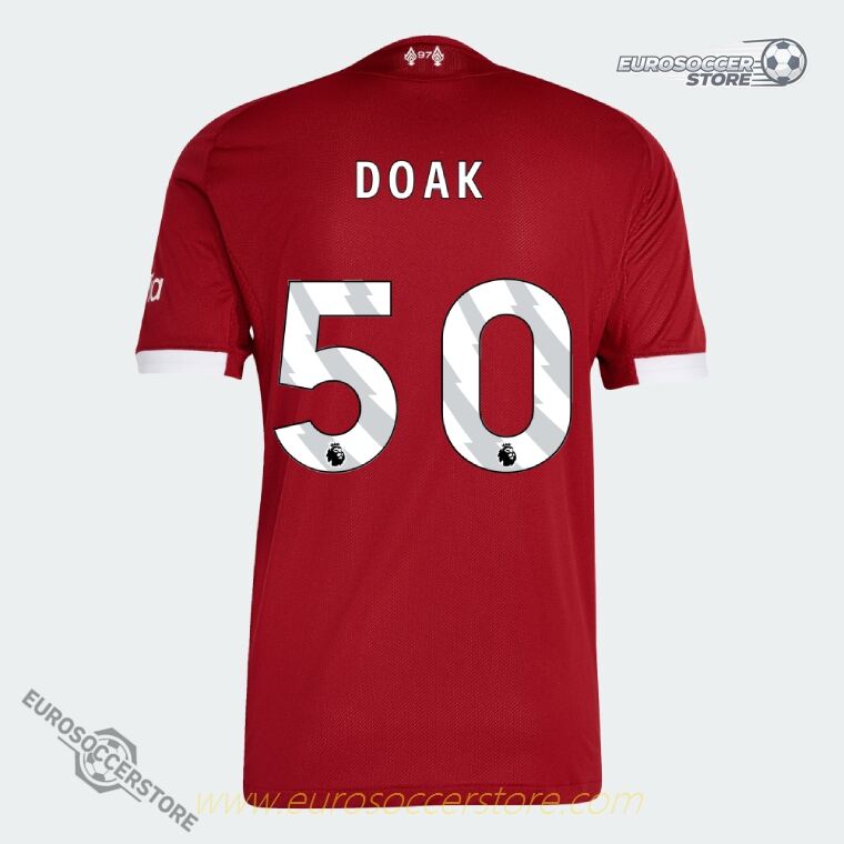 25-26 Liverpool Home DOAK 50 Football Jersey (Player Version)