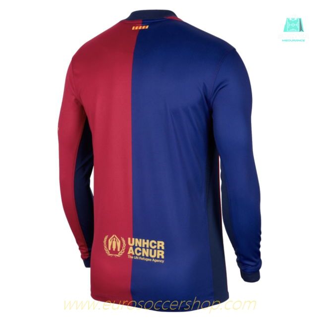 2024-2025 Barcelona Long Sleeve Home Shirt