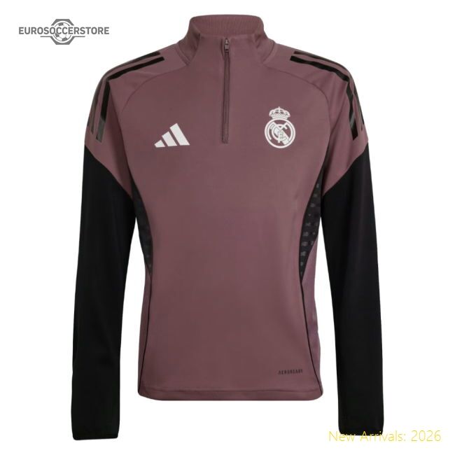 Elite 2025-2026 Real Madrid Training Top (shadow Fig) - Kids
