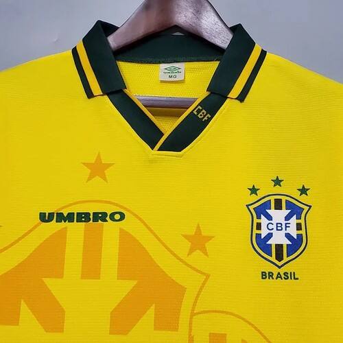 Brazil 1994 Jersey Retro World Cup - Authentic Shock Absorption