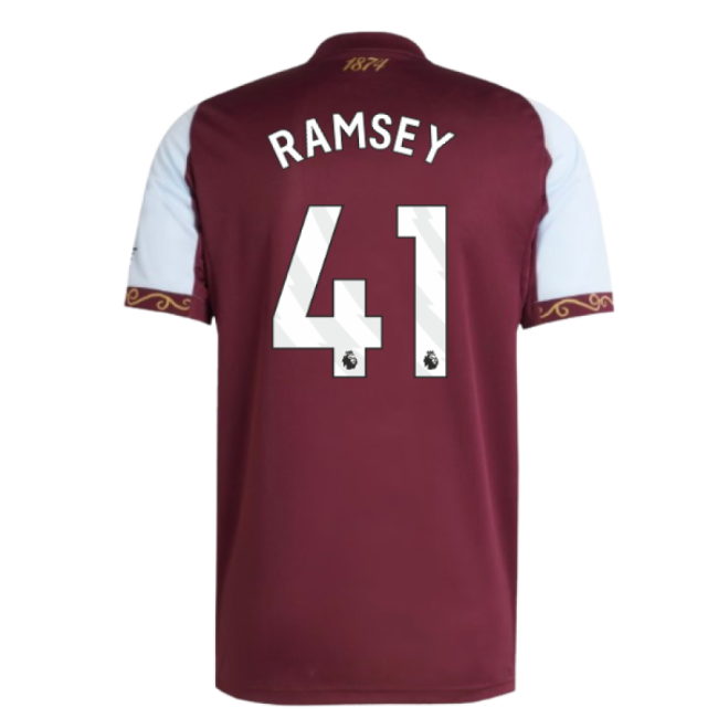 Match-Quality Aston Villa 2025-2026 Aston Villa Home Shirt (Ramsey 41)