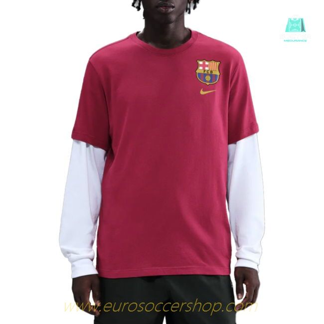 2025-2026 Barcelona Crest Tee (Shield Red)