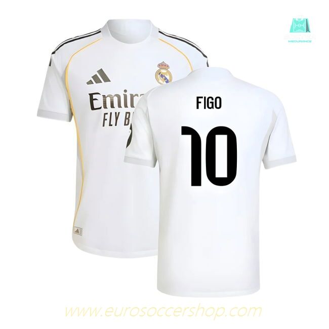 2025-2026 Real Madrid Authentic Home Shirt (Figo 10)