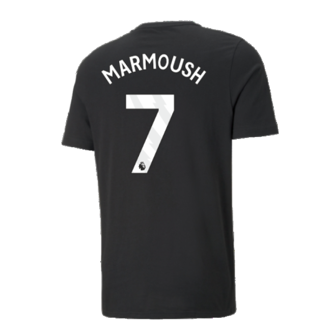 2024-2025 Man City ESS Tee (Black) (Marmoush 7)