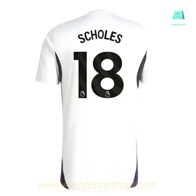 2025-2026 Man Utd Training Jersey (White) (Scholes 18)