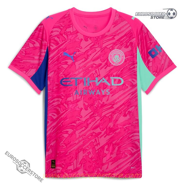 Manchester City's Pink Goalkeeper Jersey for the 25-26 season