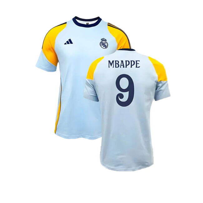 2024-2025 Real Madrid Authentic Football Shirt (Glow Blue)