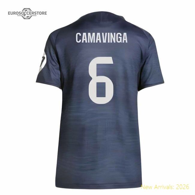2025-2026 Real Madrid Authentic Away Jersey (ladies) (camavinga 6)