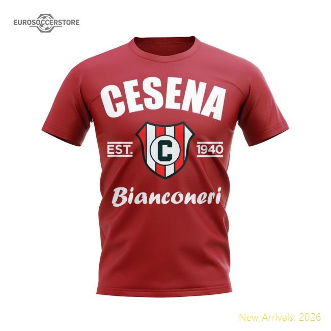 Cesena Established Football Fan T-shirt (red) - Premium Collection