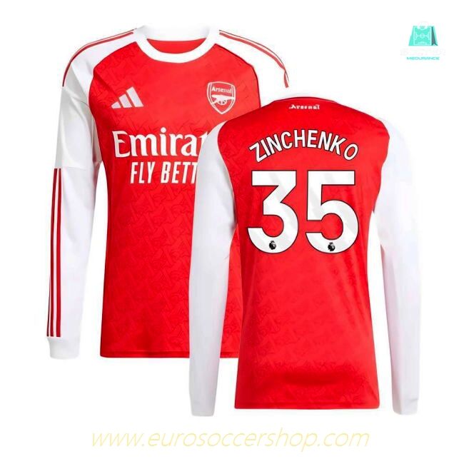 2025-2026 Arsenal Long Sleeve Home Shirt (Zinchenko 35)