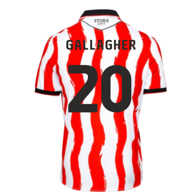 Licensed Football Stoke City Home Shirt Gallagher #20 Durable Mate...