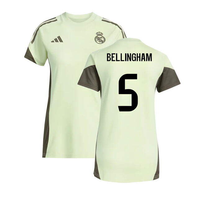 2025-2026 Real Madrid Training Jersey (Almost Lime) - Womens (Bellingham 5)