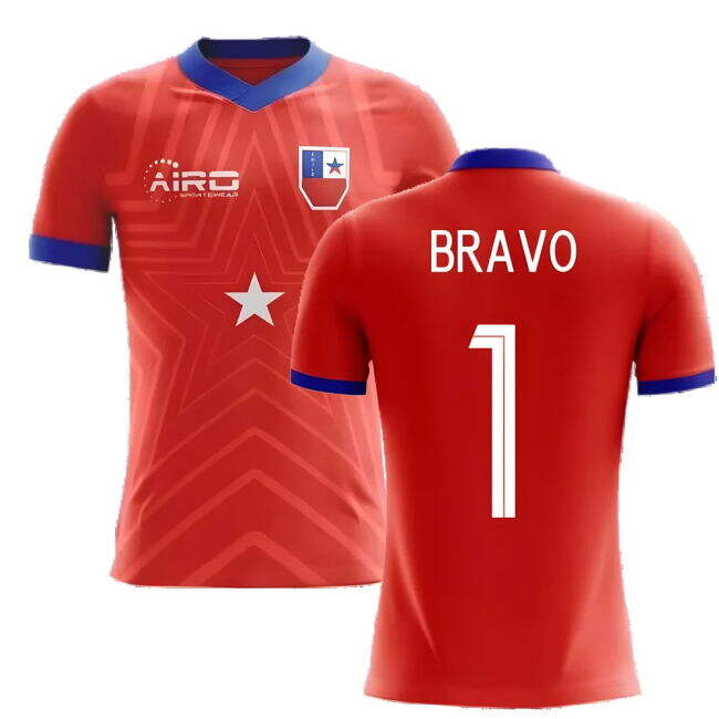 Bravo 1 Professional Style Chile Home Pro Shirt 2025-2026 (Kids)