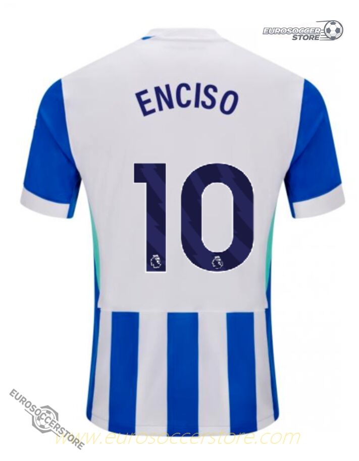 Brighton Hove Albion 25-26 Season ENCISO Number 10 Home Jersey
