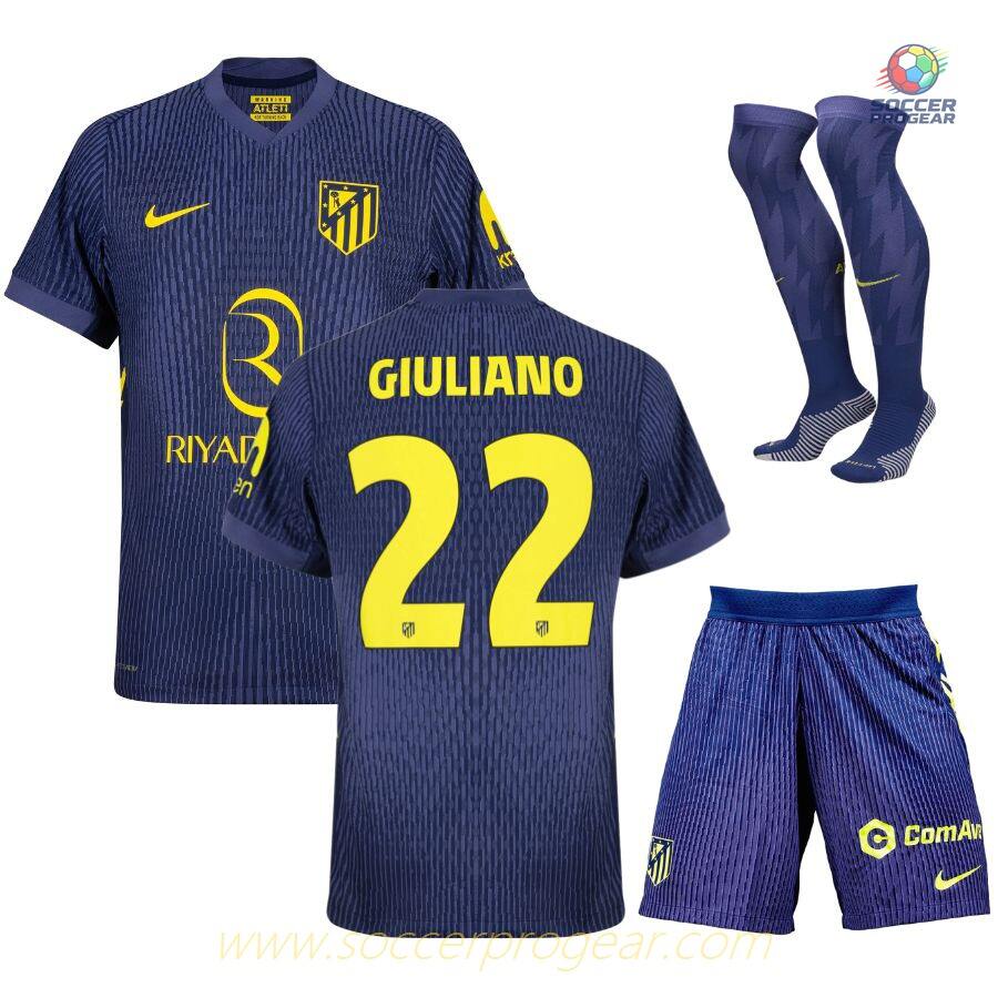 Atletico Madrid Away Youth Team Jersey 2025-26 Edition Giuliano