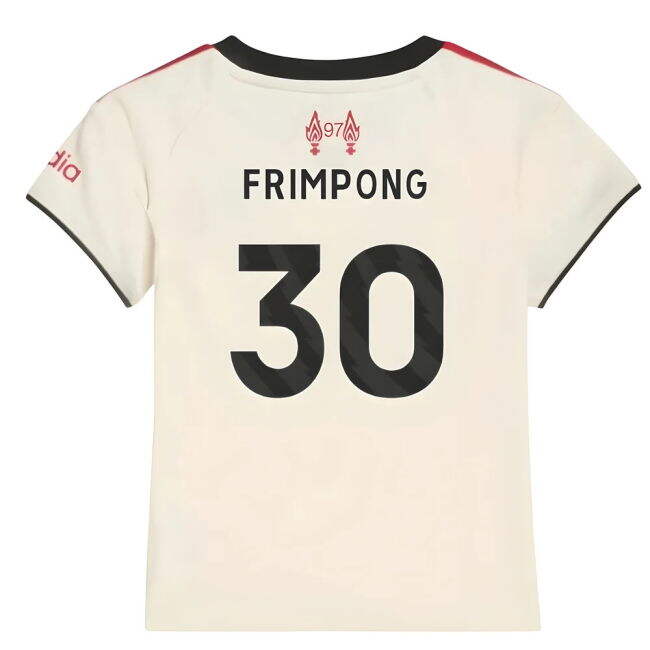 Match Quality Liverpool Liverpool Away Baby Kit Frimpong #30 Updat...
