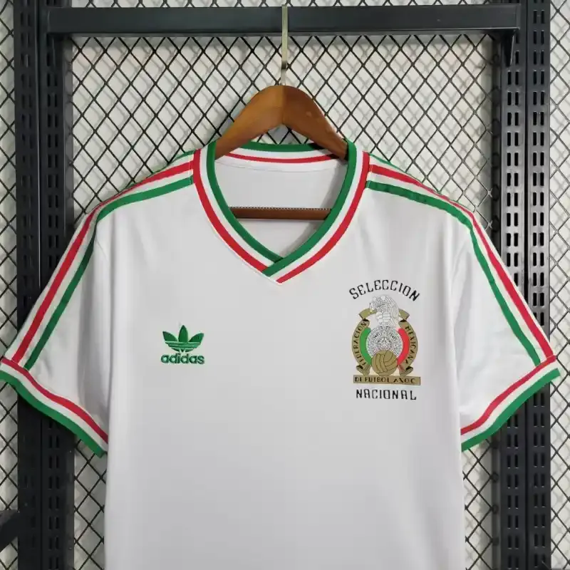 1985 Mexico White Special Edition Soccer retro kit