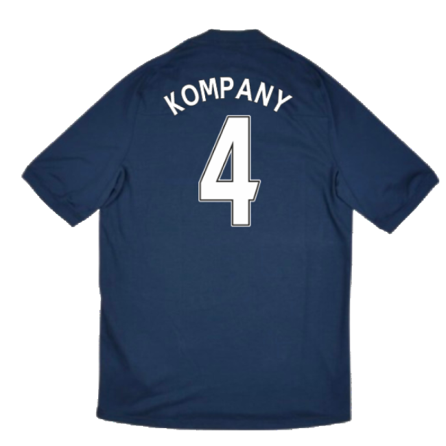 Men's Manchester City 2010-11 Away Shirt ((Very Good) XL) (Kompany 4)