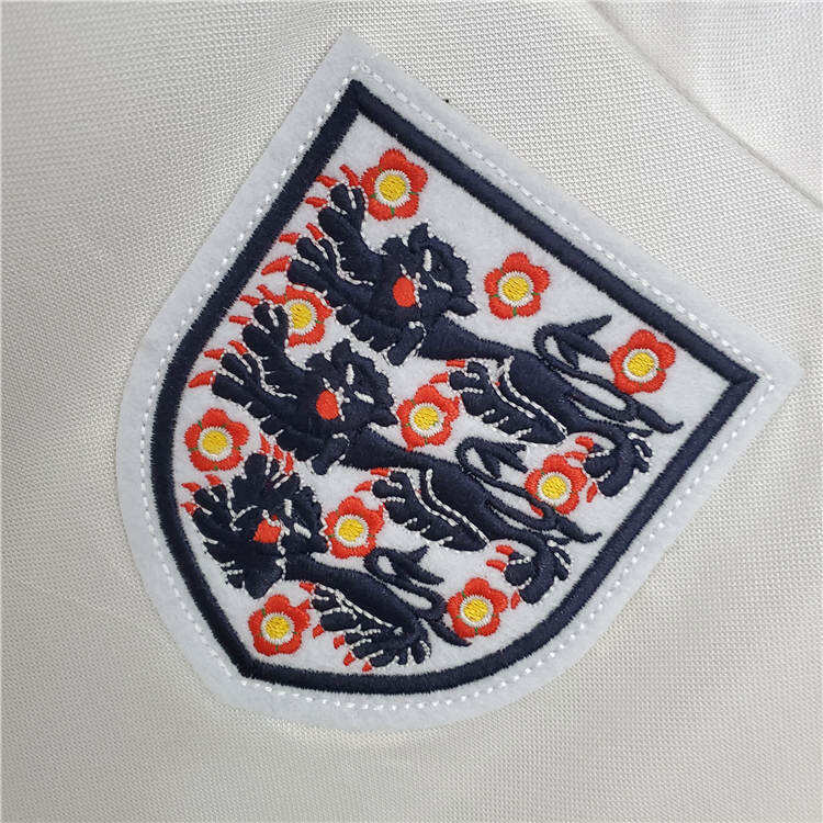 1982 England Home WhiteRed Retro Soccer Jersey Football Shirt -