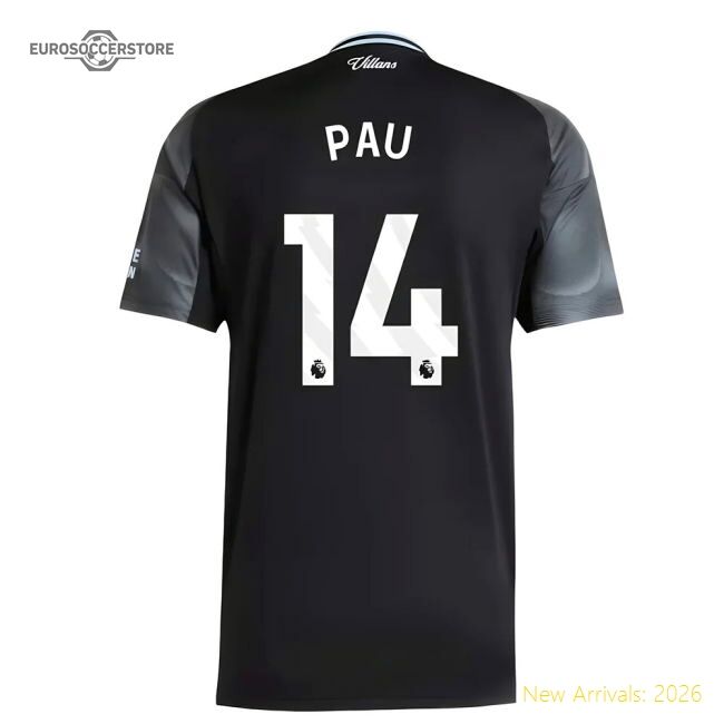 Official Away Aston Villa Pau Jersey 2025-2026 Lightweight