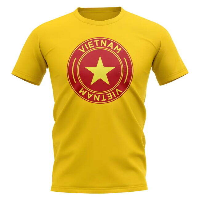 Vietnam Football Badge T-Shirt (Yellow)