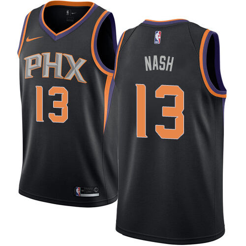 Suns #13 Steve Nash Premium 2024 Statement NBA Jersey - Black Swingman