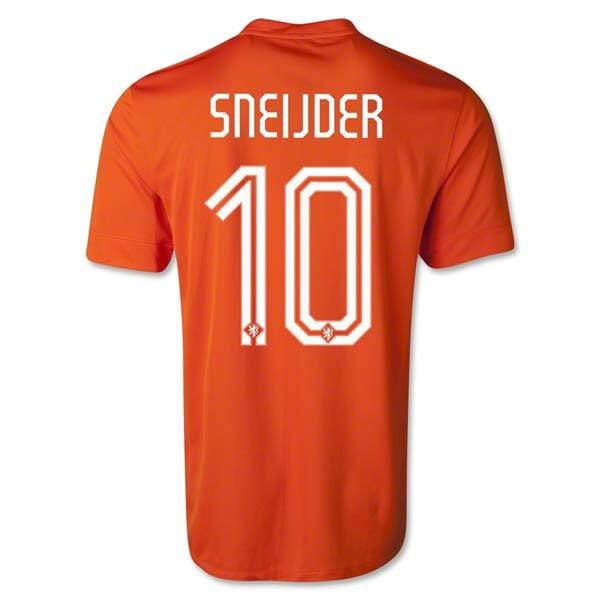 NETHERLANDS 201415 HOME SOCCER SHIRT 10 SNEIJJDER - Official Replica