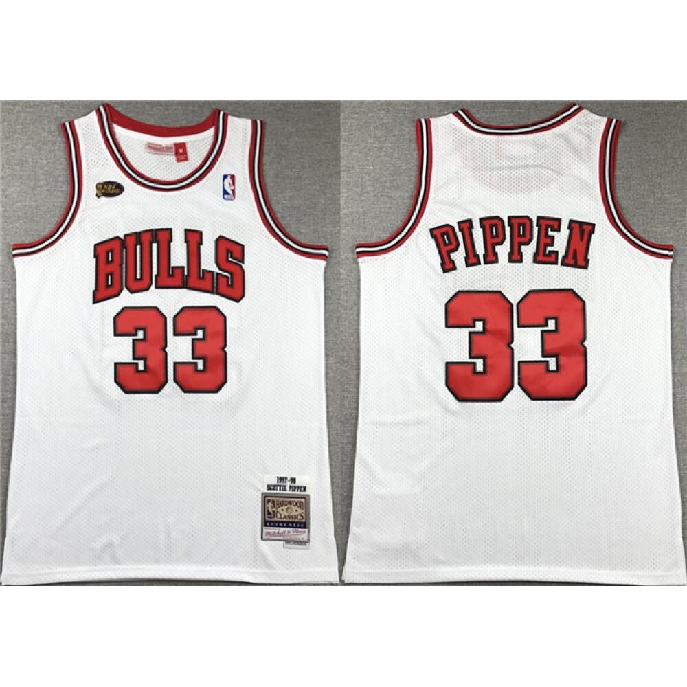 Official Jersey Chicago Bulls 33 White - - Basketball Fan Gear
