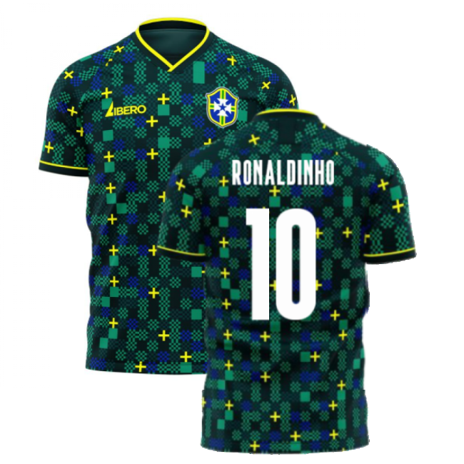 RONALDINHO 10 Pro Style Brazil Third Elite Kit 2025-2026