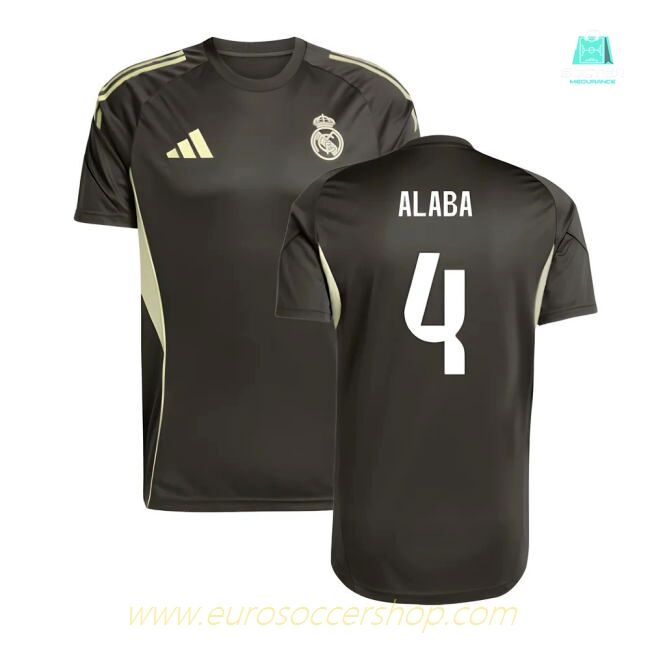 2025-2026 Real Madrid Training Jersey (Utility Grey) (Alaba 4)