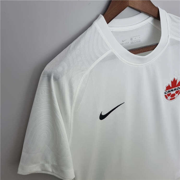 Canada World Cup 2022 Away White Soccer Jersey Soccer Shirt - World