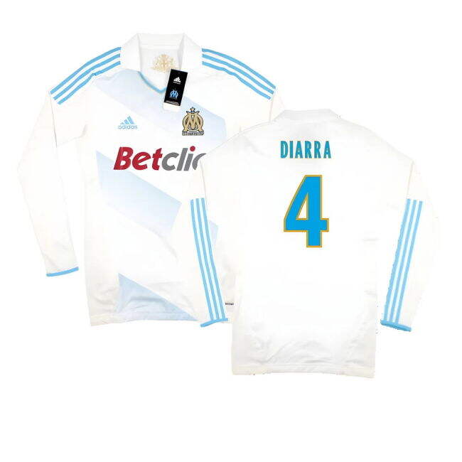 Marseille 2011-12 Player Spec Long Sleeve Home Shirt ((Excellent) L) (Diarra 4)