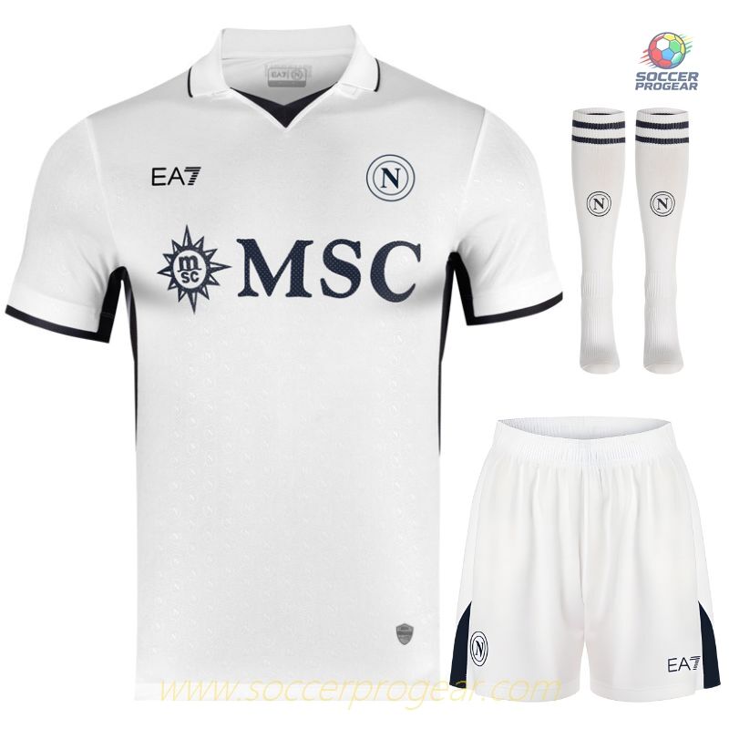 Napoli Away Youth Soccer Uniform Soccer Football Shirt 2024-2025 Season