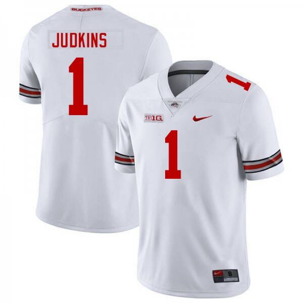 Osb Quinshon Judkins #1 Nike Men White Authentic Game Jersey