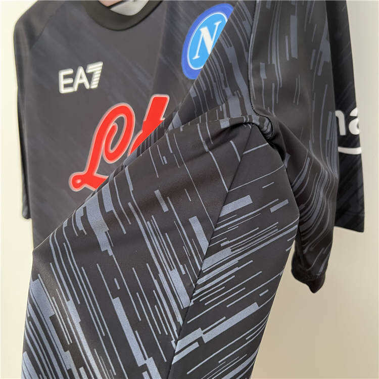 Napoli 2324 Soccer Shirt Third Black Football Shirt - Official