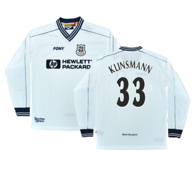 Anti-Odor 1997-1999 Tottenham Home Superior EPL Shirt Klinsmann 3#373