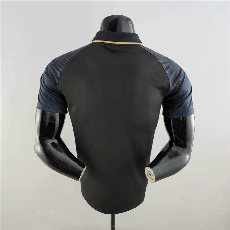 Elite Series Portugal 2022 World Cup Black Soccer Jersey Polo Shirt