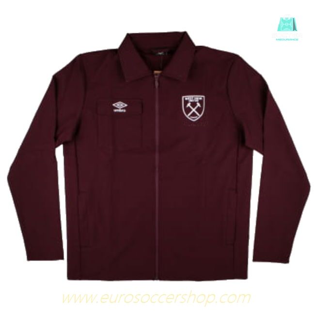 2024-2025 West Ham Presentation Jacket (Wine) - Kids