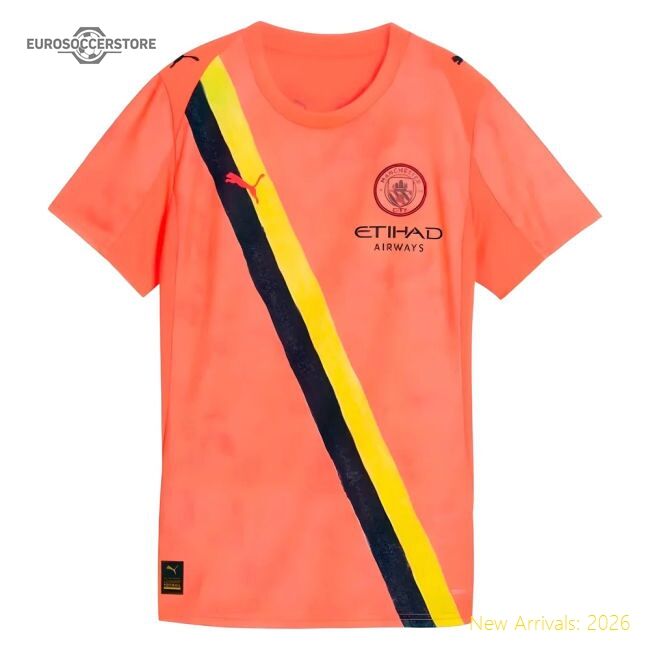 Official 2025-2026 Manchester City Cwc Goalkeeper Shirt (neon Sun)