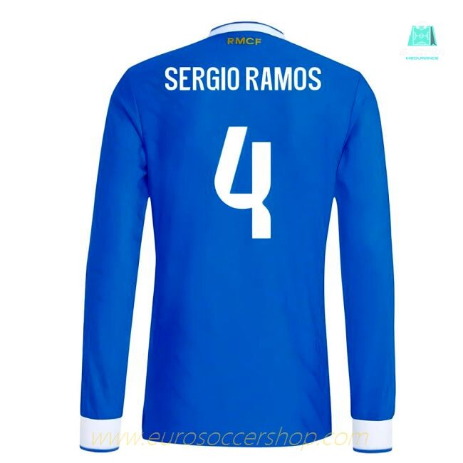 2025-2026 Real Madrid Authentic Long Sleeve Third Shirt (Sergio Ramos 4)