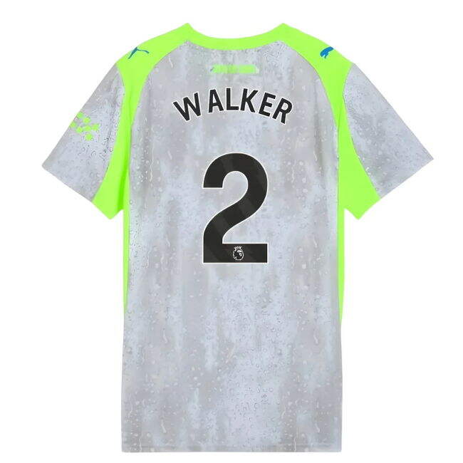 Elite Performance Football Man City Third Shirt Womens Walker #2 N...